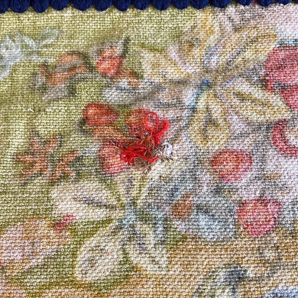Vintage Rectangular Fringed Fruit Design Tablecloth 54" x 68" - Picture 16 of 16